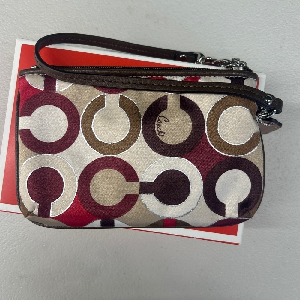 Coach Signature Multicolor Wristlet - Picture 5 of 5